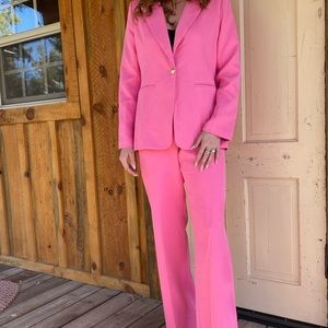 Boohoo Hot Pink Suit